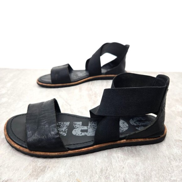 Sorel Flat Casual Sandals  Leather Bohemian Criss Cross Gladiator Open Toe - Picture 1 of 10